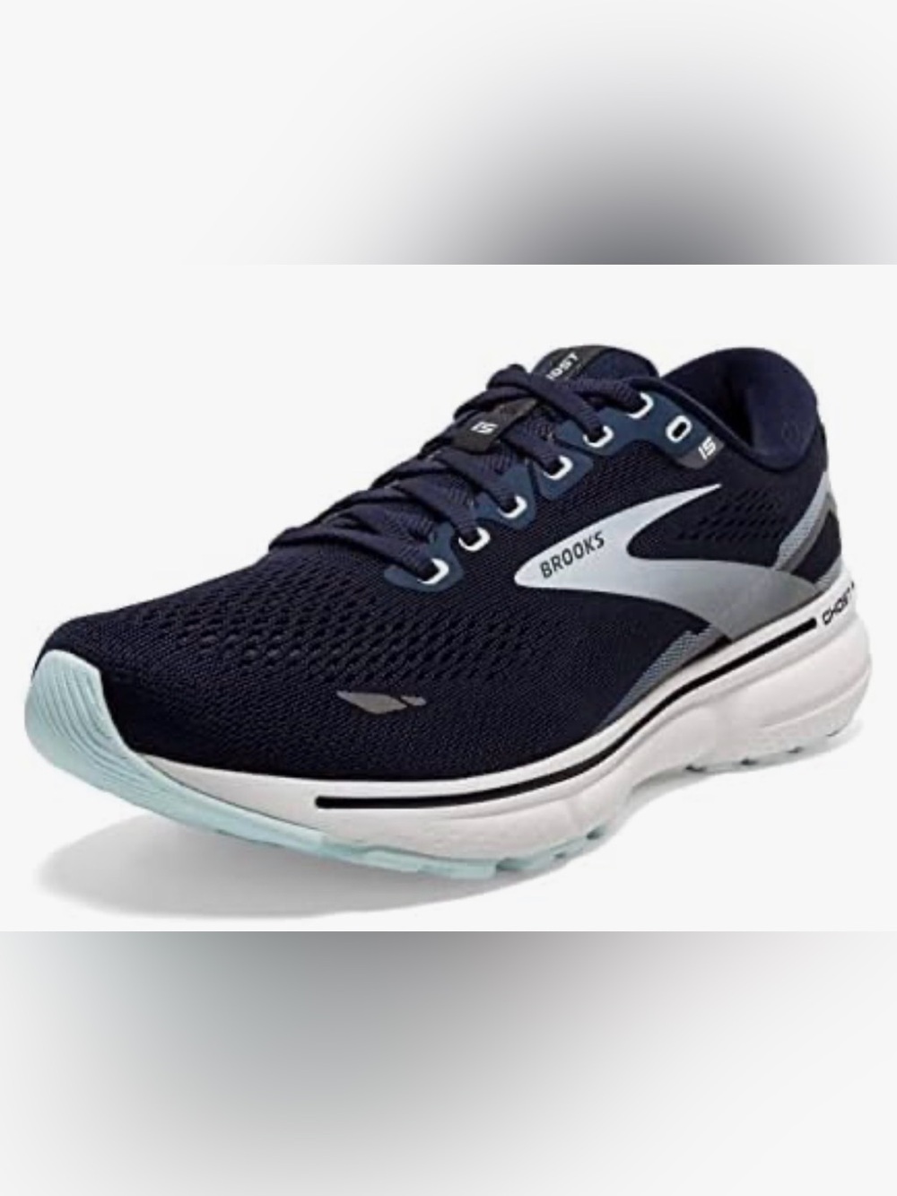 Brooks Navy and Silver Ghost 15 Running Shoes